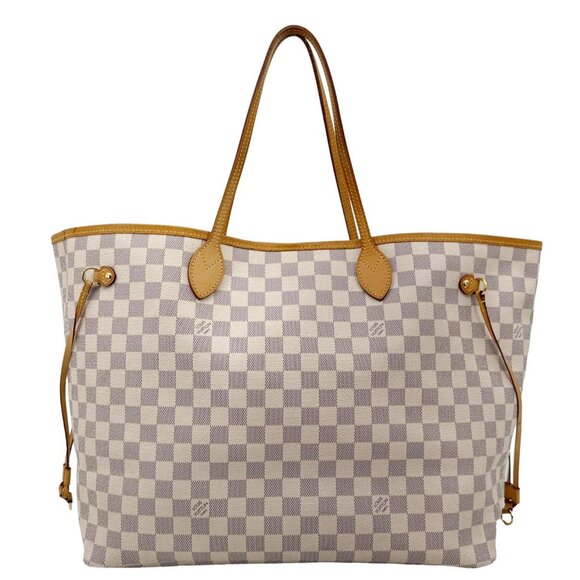 Authentic Louis Vuitton Damier Azur Coated Canvas Neverfull GM Tote Bag w/COA - Picture 1 of 17